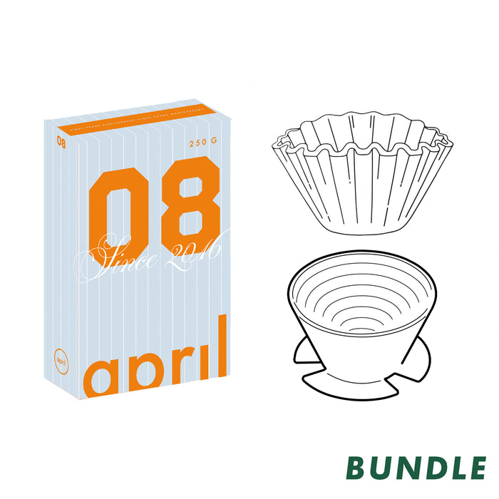 Ceramic Brewer + Paper Filter + 250g Filter Beans
