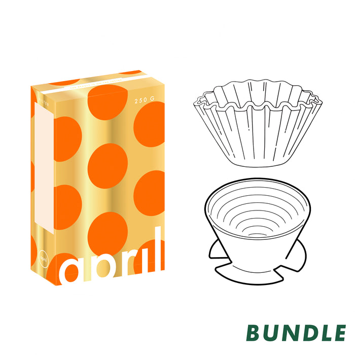 Ceramic Brewer + Paper Filter + 250g Filter Beans