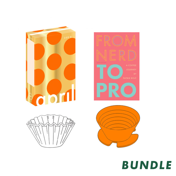 From Nerd To Pro + Plastic Brewer + Paper Filter + 250g Filter Beans