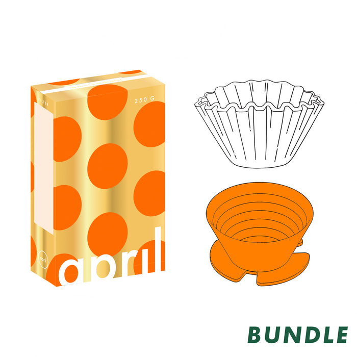 Plastic Brewer + Paper Filter + 250g Filter Beans