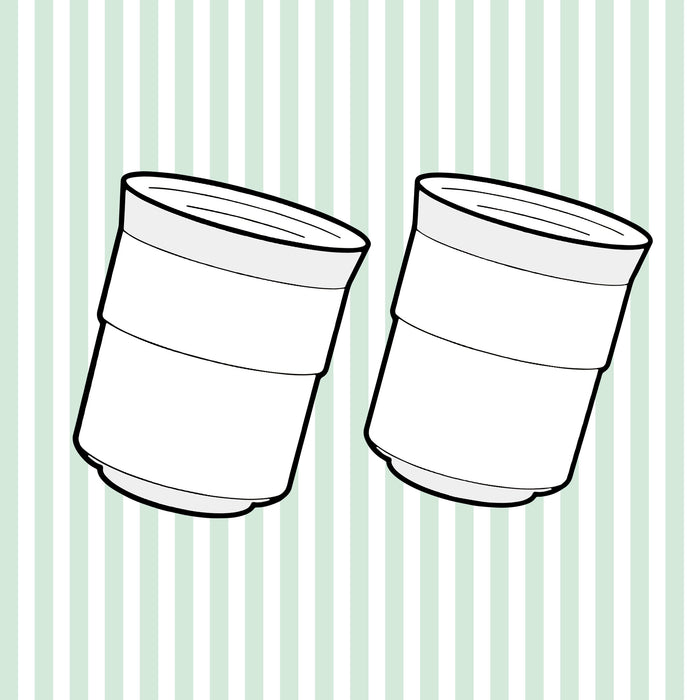 April Porcelain Cups